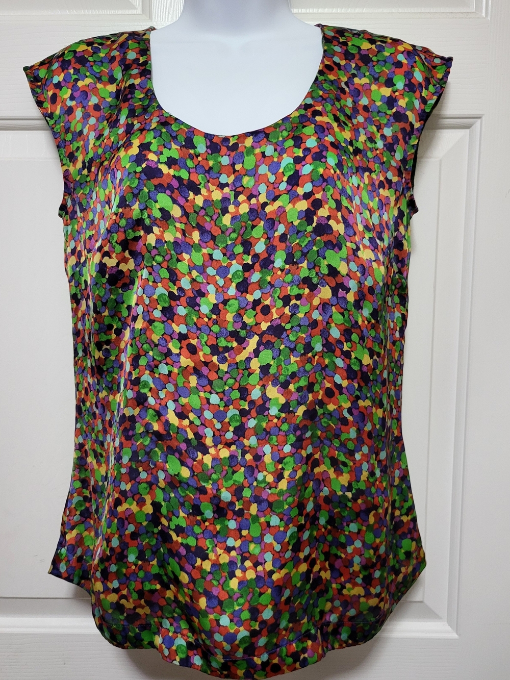 French Connection Multicolor Confetti Cap-Sleeve Camisole